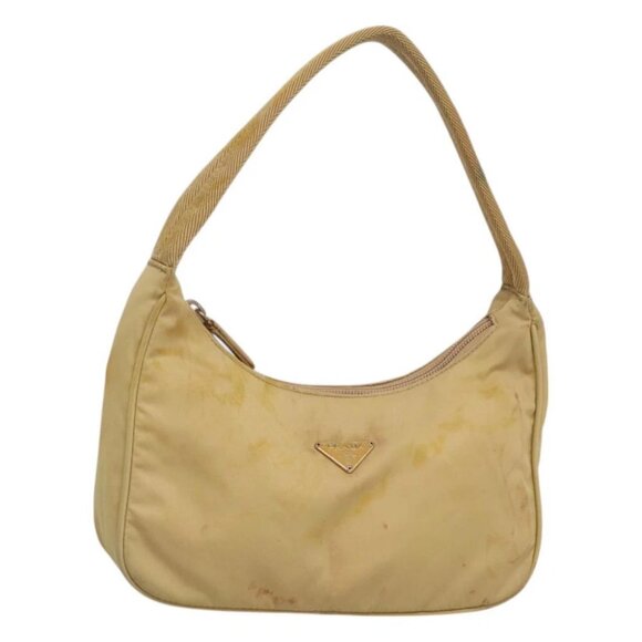 PRADA Accessory Pouch Nylon Beig - Picture 1 of 15